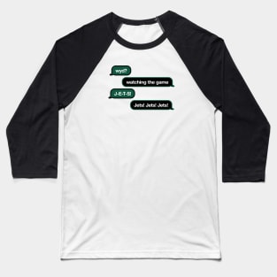 Jets WYD Text Baseball T-Shirt